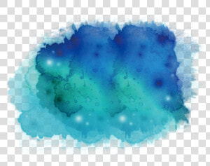 Ink Wash Painting Watercolor Painting Blue Teal Illustration   Blue And Green Watercolour  HD Png Download