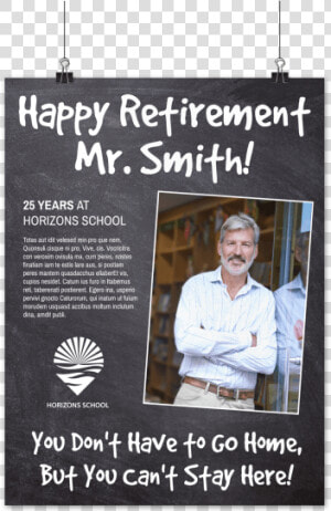 Happy Retirement Party Poster Template Preview   Retirement Poster  HD Png Download