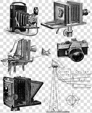 Vintage  Camera  Collage Sheet  Old  Collection   Camera Clip Art  HD Png Download