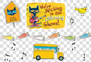 Pete The Cat Rocking In Our Learning Shoes  HD Png Download