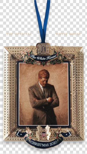 Front Of 2020 Christmas Ornament Honoring John F   Picture Frame  HD Png Download