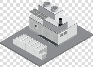 Congen Power Plant Illustraion Isometric Illustration   Architecture  HD Png Download