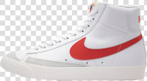 Nike Blazer Mid 77 Vintage White Red Bq6806 600   Nike Blazers Red And White  HD Png Download