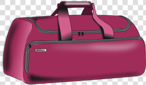 Pink hand Luggage brand   Duffel Bag Clipart Transparent  HD Png Download