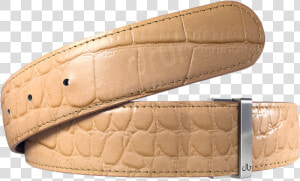 Tan Crocodile Textured Leather Belt   Strap  HD Png Download