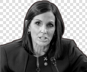 Martha Mcsally In Black And White With A Red Outline  HD Png Download