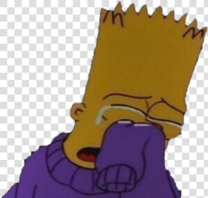  bart  simpson  yellow  purple  cry  upset  grunge   Aesthetic Bart Simpson Png  Transparent Png