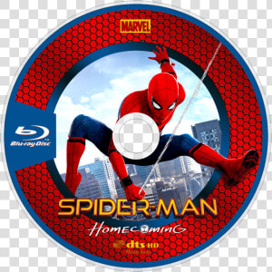 Homecoming Bluray Disc Image   Spider Man Homecoming Blu Ray Disc  HD Png Download