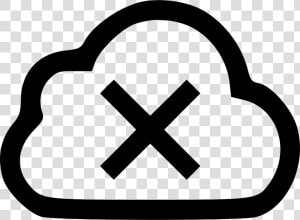 Cloud Error   Cloud Error Icon Svg  HD Png Download