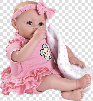 Adora Lifelike Baby Doll Baby Time Pink  HD Png Download