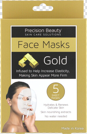 Precision Beauty Face Mask Gold  HD Png Download