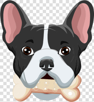 French Bulldog Messages Sticker 3   Frenchie Dog Cartoon Png  Transparent Png