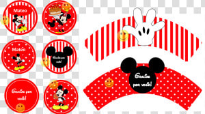 Kit Imprimible Candy Bar Mickey Mouse Rojo Cumpleaños   Hd Poster Png Effect  Transparent Png