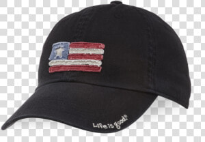 Men S Tattered Flag Chill Cap   Flexfit Thin Blue Line Hat  HD Png Download