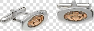 Claddagh Cufflinks   Silver  HD Png Download