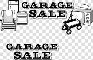 Free Stock Photos   Garage Sale Clipart Black And White  HD Png Download