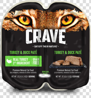 Cat Wet Turkey Duck   Crave Chicken Cat Food  HD Png Download