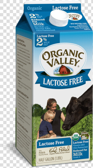 Organic Valley Lactose Free Milk  HD Png Download