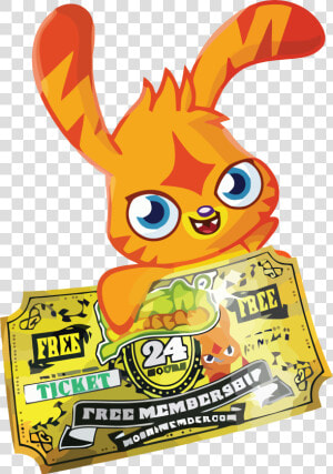 Katsuma Gold Ticket Clipart Png   Moshi Monsters Codes Katsuma  Transparent Png