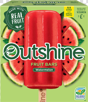 Outshine Watermelon Fruit Bars 6 Ct Box   Outshine Popsicles  HD Png Download