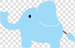 Cute Baby Elephant Clip Art   Indian Elephant  HD Png Download