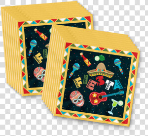 Mexican Fiesta Birthday Party Tableware Kit For 16   Wood  HD Png Download