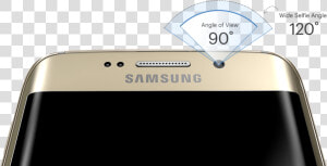 Samsung Galaxy S6 Edge Wide Selfies   Samsung Galaxy S6 Edge Logo  HD Png Download