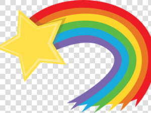 Transparent Rainbow Star Clipart   Rainbow Shooting Stars Png  Png Download