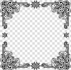 Vintage Symmetric Frame   Vintage Black Frame Png  Transparent Png