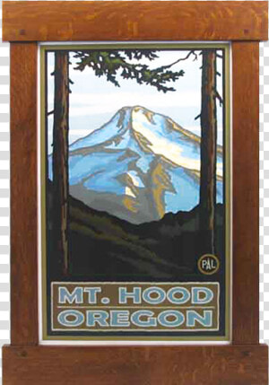 Bungalow Style Frame   Mt Hood Travel Poster  HD Png Download