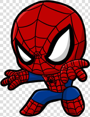 Spiderman Png Baby   Black Spiderman Chibi  Transparent Png