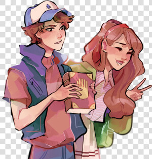 Older Dipper And Mabel  HD Png Download