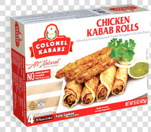 Transparent Eggroll Png   Colonel Kababz Chicken Seekh Kabab  Png Download