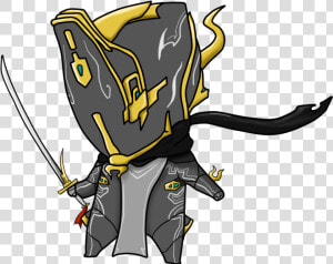 Reakj81   Warframe Excalibur Umbra Chibi  HD Png Download