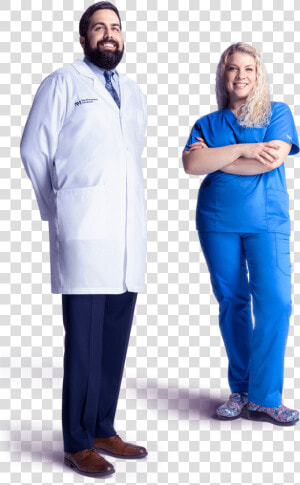 A Male Doctor And A Female Nurse   Standing  HD Png Download