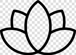 Lotus Flower Yoga Meditation Lily   Lotus Flower Icon Png  Transparent Png