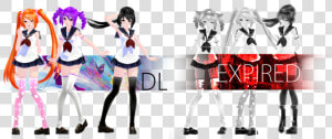 Mmd Yandere Simulator Models Dl  HD Png Download