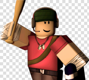 Roblox Wallpaper Hd   Roblox The Red Scout  HD Png Download