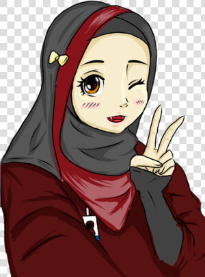 Anime Related Keywords Suggestions   Hijab Anime  HD Png Download