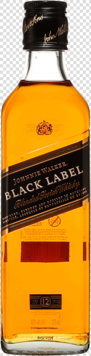 Johnnie Walker Black Label 12 Blended Scotch Whisky   Johnnie Walker Black Label 375 Ml  HD Png Download