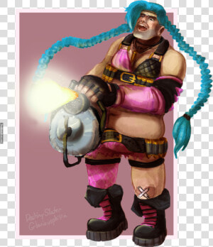 Fat Jinx Art   Thicc Jinx League Of Legends  HD Png Download