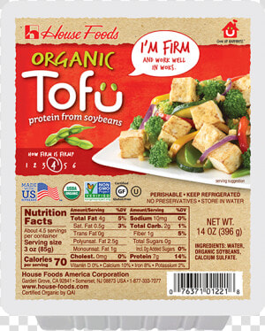 Organic Tofu Firm   4 Oz Of Tofu  HD Png Download