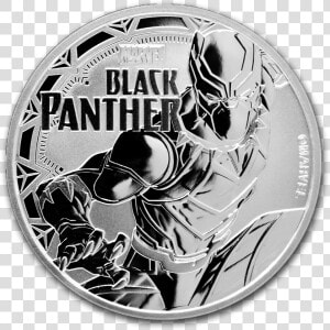 Transparent Black Panther Necklace Png   Black Panther Silver Coin  Png Download