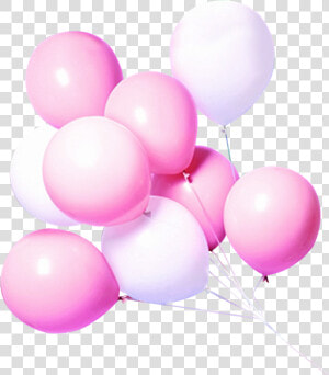 Pink Balloon White Free Transparent Image Hd Clipart   Balloons Pink And White Png  Png Download