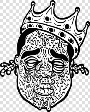 Vector Transparent Stock Black Label Notorious B I   Tupac Black And White Line  HD Png Download