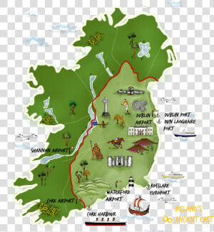 Iae Map   Ireland  39 s Ancient East Map  HD Png Download