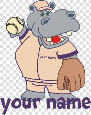 Transparent Baby Hippo Png   Baseball  Png Download