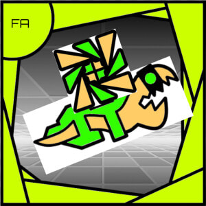 Geometry Dash Fieryabyss   Geometry Dash Icon Frame  HD Png Download