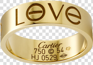 Gold Ring Png   Cartier Love Love Ring  Transparent Png