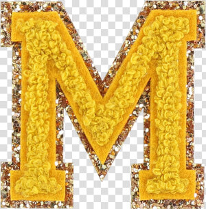 Citrine Glitter Varsity Letter Patches   Motif  HD Png Download